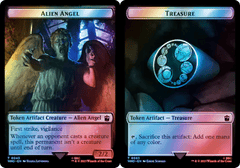 Alien Angel (0043) // Treasure (0063) Double-Sided Token - Surge Foil